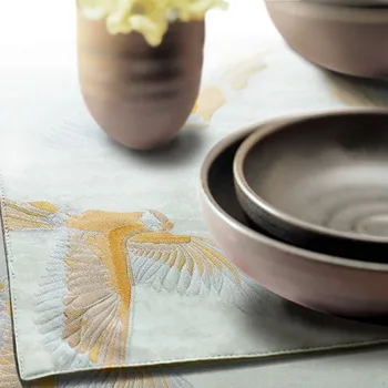 DUNXDECO Table Placemat Cup Pot Pad Mat Vintage Chinese Birds Jacquard Table Cover Kitchen Accessories Home Decor 2PCS Set
DUNXDECO Table Placemat Cup Pot Pad Mat Vintage Chinese Birds Jacquard Table Cover Kitchen Accessories Home Decor 2PCS Set