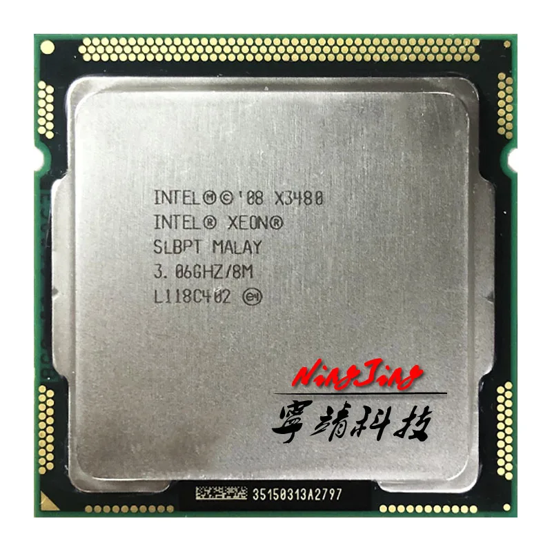 Процессор Intel Xeon X3480 3 0 ГГц четырехъядерный восьмипоточный 95 Вт 8 Мб LGA