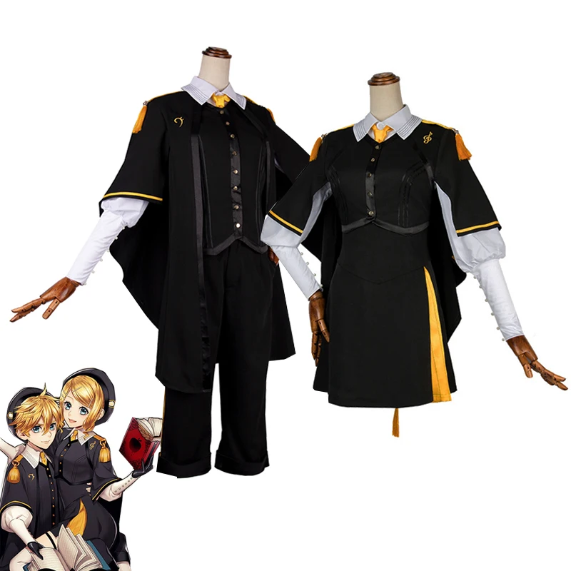 Game Vocaloid Music Kagamine Rin and Len Cosplay Costume Women Cute Outfits Halloween Carnival Uniforms Full Set Custom Made
Game Vocaloid Music Kagamine Rin and Len Cosplay Costume Women Cute Outfits Halloween Carnival Uniforms Full Set Custom Made