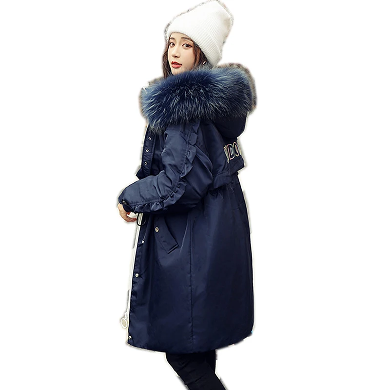 Женский пуховик на белом утином пуху с капюшоном теплая парка зиму 2019|Пуховики| |