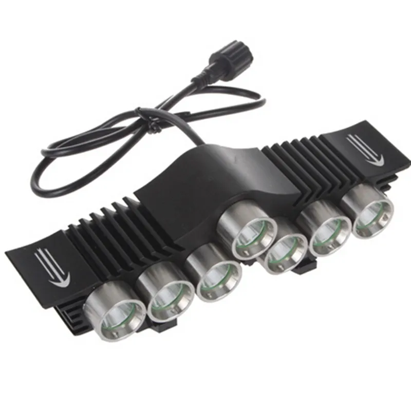 Newest Ultra Bright 7 x CREE XM-L2 3 Modes LED Headlight Bicycle Front Bar Headlamp with 6*18650 Battery Pack
Newest Ultra Bright 7 x CREE XM-L2 3 Modes LED Headlight Bicycle Front Bar Headlamp with 6*18650 Battery Pack