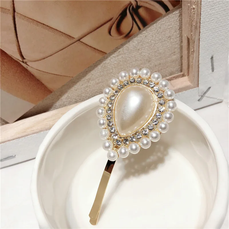 Korean Fashion Hair Accessories For Women Hair Pins Jewelry 2019 Bijoux Big Water Drop Design Simulated Pearl Clips
Korean Fashion Hair Accessories For Women Hair Pins Jewelry 2019 Bijoux Big Water Drop Design Simulated Pearl Clips