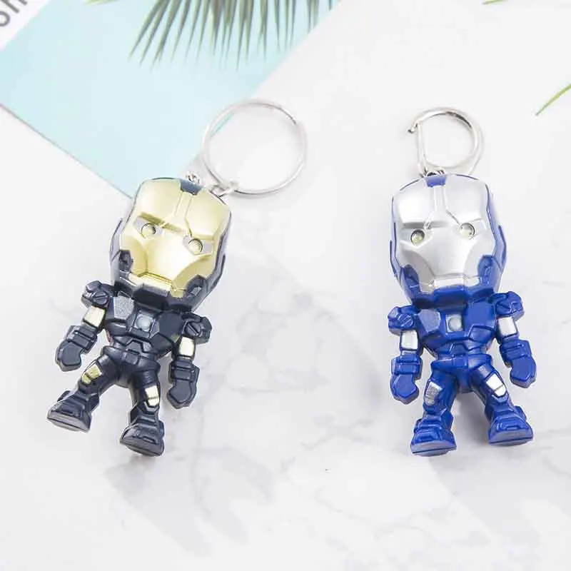 LED Light Sound The Avengers Iron Man Keychain Model Mini PVC Action Figure Ironman Key rings Pendant Gift
LED Light Sound The Avengers Iron Man Keychain Model Mini PVC Action Figure Ironman Key rings Pendant Gift
