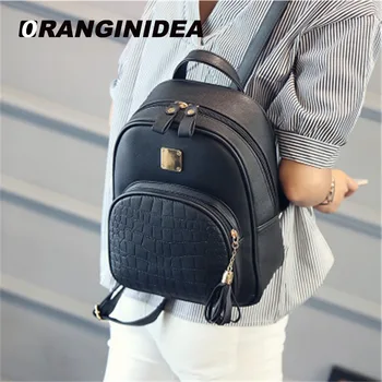 Small Crocodile Pattern Teenage Schoolbag Backpacks For Girls Female Pu Leather Feminine Satchel Sac A Dos Femme Travel Bag
Small Crocodile Pattern Teenage Schoolbag Backpacks For Girls Female Pu Leather Feminine Satchel Sac A Dos Femme Travel Bag