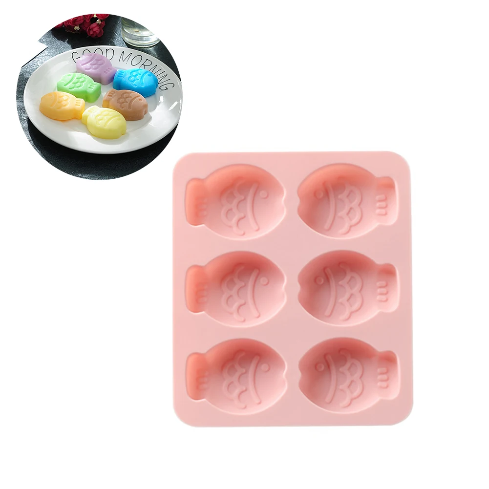 1Pc 6 Hole Cartoon Fish Silicone Soap Molds Cake Candy Chocolate Bread Fudge Kitchen Baking Mould Bakeware Handmade Soap Making
1Pc 6 Hole Cartoon Fish Silicone Soap Molds Cake Candy Chocolate Bread Fudge Kitchen Baking Mould Bakeware Handmade Soap Making