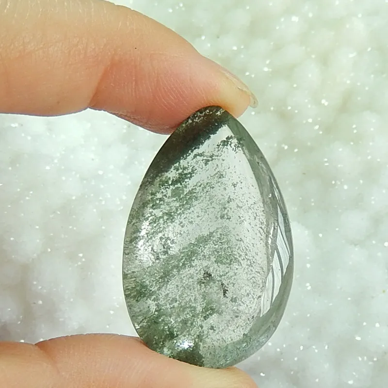 Birthday gift,wholesale stone.Gemstone Ghost Quartz fashion pendant necklace Cabochon,36x23x15mm,16.3g
Birthday gift,wholesale stone.Gemstone Ghost Quartz fashion pendant necklace Cabochon,36x23x15mm,16.3g