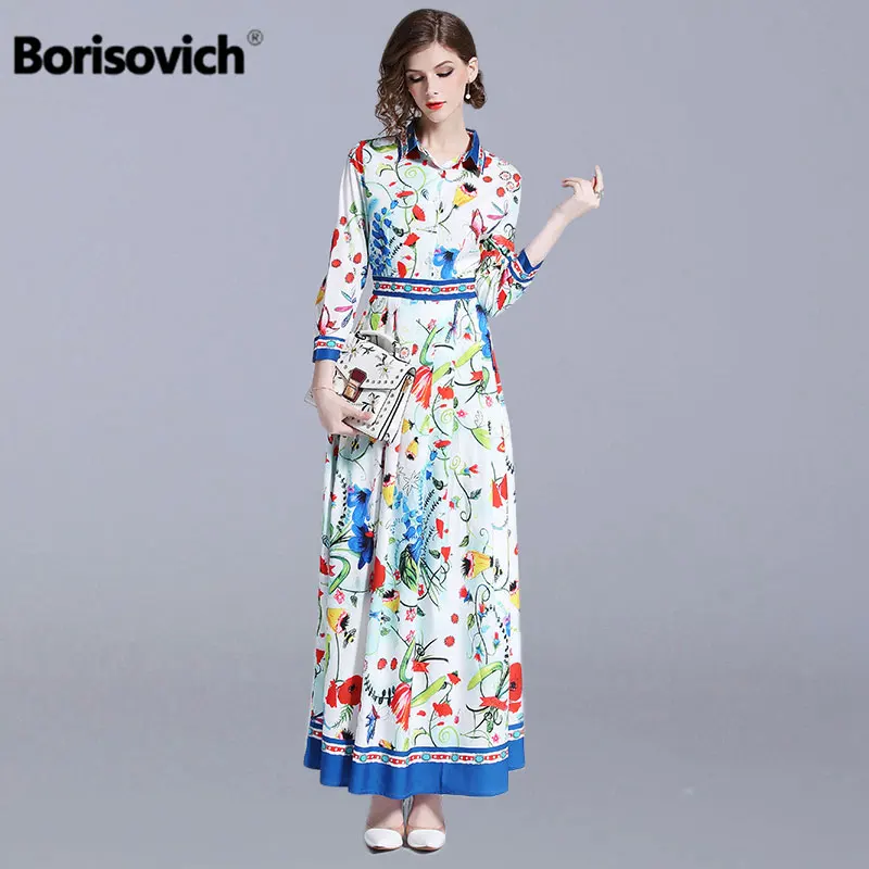 Borisovich Runway Long Dress New 2018 Autumn Fashion Vintage Floral Print Elegant Women Evening Party Maxi Dresses M711
Borisovich Runway Long Dress New 2018 Autumn Fashion Vintage Floral Print Elegant Women Evening Party Maxi Dresses M711