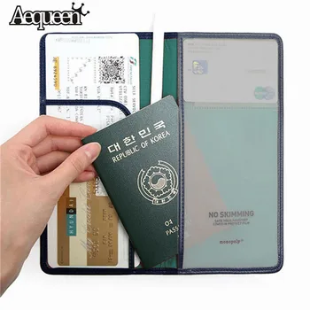 AEQUEEN High Quality Passport Cover Travel Document Bag PU Leather Card Holder Women Credit Cards Wallet Korean Passport Holder
AEQUEEN High Quality Passport Cover Travel Document Bag PU Leather Card Holder Women Credit Cards Wallet Korean Passport Holder
