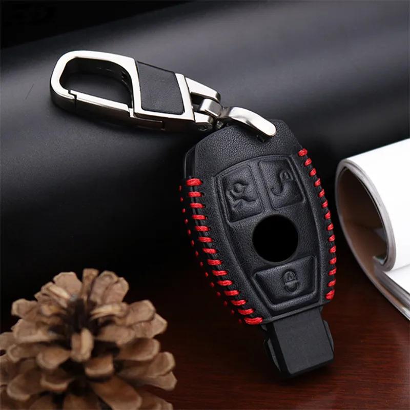 For Benz Genuine Leather 2 3 Button Smart Car Key Case Cover For Mercedes Benz Accessories W203 W210 W211 W124 Keyrings Keychain
For Benz Genuine Leather 2 3 Button Smart Car Key Case Cover For Mercedes Benz Accessories W203 W210 W211 W124 Keyrings Keychain