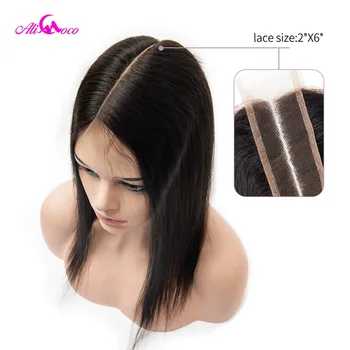 Ali Coco Brazilian Straight 2*6 Lace Closure Human Hair Lace Closure Middle Part 8-20 Inch Natural Color Remy Hair
Ali Coco Brazilian Straight 2*6 Lace Closure Human Hair Lace Closure Middle Part 8-20 Inch Natural Color Remy Hair