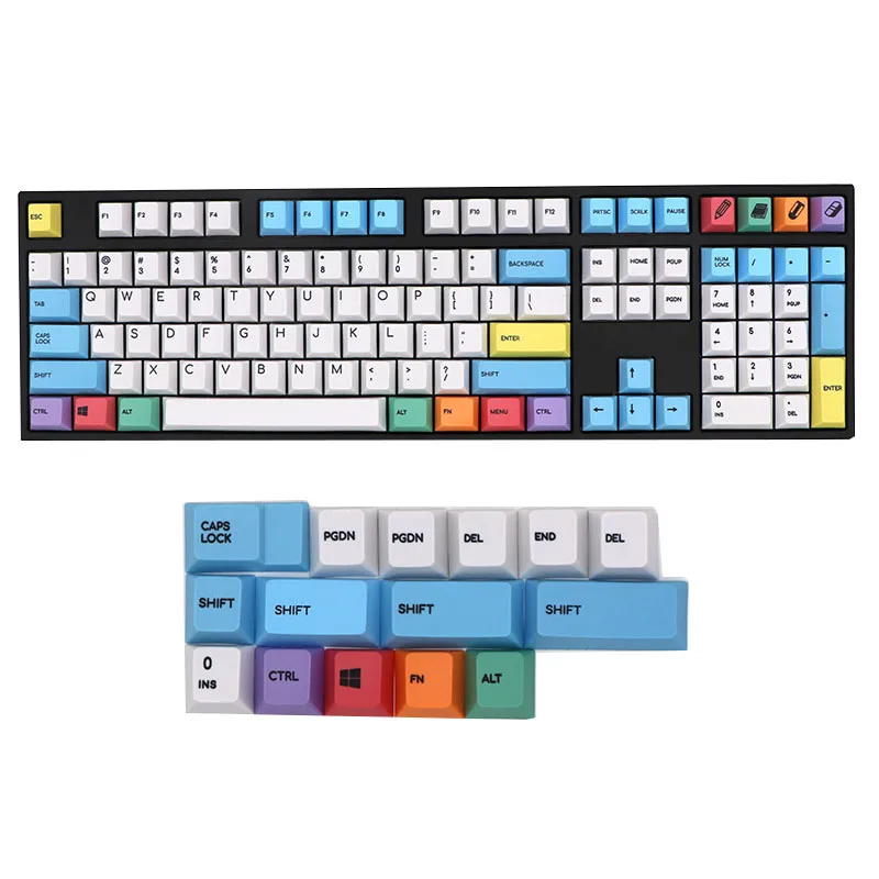 BGKP 123 клавиши pbt Cherry mx механическая клавиатура колпачки клавиш краситель sub cherry