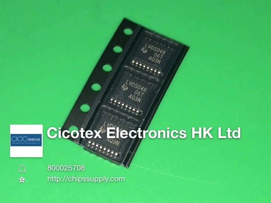 5 шт./партия SN65LVDS049PWR LVDS049 TSSOP16 SN65LVDS049PW IC LVDS DUAL DIF DVR/RCV 16tssop SN65LVDS049PWG4 SN65LVDS049PWRG4
5 шт./партия SN65LVDS049PWR LVDS049 TSSOP16 SN65LVDS049PW IC LVDS DUAL DIF DVR/RCV 16tssop SN65LVDS049PWG4 SN65LVDS049PWRG4