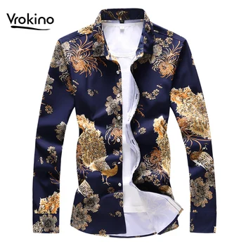 VROKINO 2019 Spring and Autumn New Listing Men's Print Long Sleeve Large Size Shirt Stylish and Delicate Hawaiian Russian Shirt
VROKINO 2019 Spring and Autumn New Listing Men's Print Long Sleeve Large Size Shirt Stylish and Delicate Hawaiian Russian Shirt