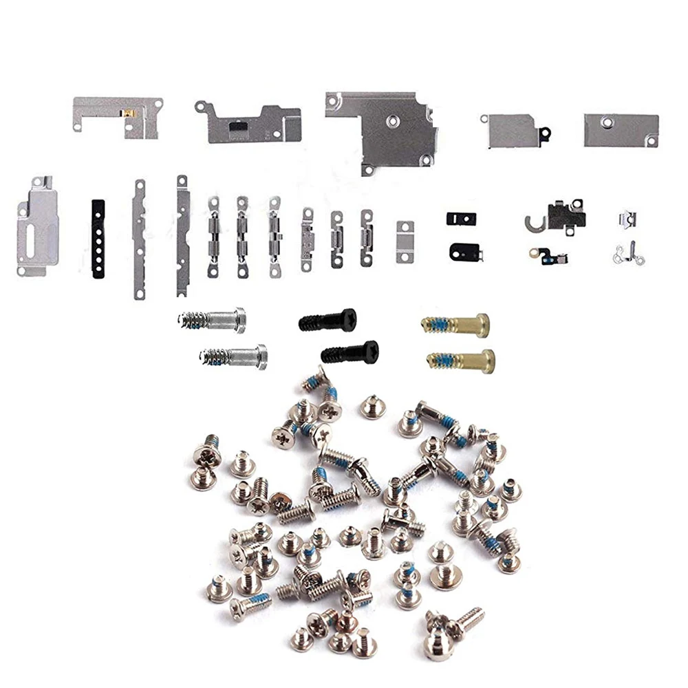 Full Set Small Metal Internal Bracket Shield Plate Kit for Iphone 6 6 Plus 6S 7 8 8 Plus small metal parts +full set screws
Full Set Small Metal Internal Bracket Shield Plate Kit for Iphone 6 6 Plus 6S 7 8 8 Plus small metal parts +full set screws