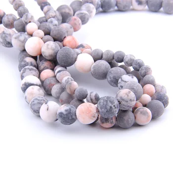 VINSWET 6 8 10 12mm Matte natural Stone beads Pink Zebra round bead spacer jewelry Beads For jewelry Making Bracelet Necklace
VINSWET 6 8 10 12mm Matte natural Stone beads Pink Zebra round bead spacer jewelry Beads For jewelry Making Bracelet Necklace