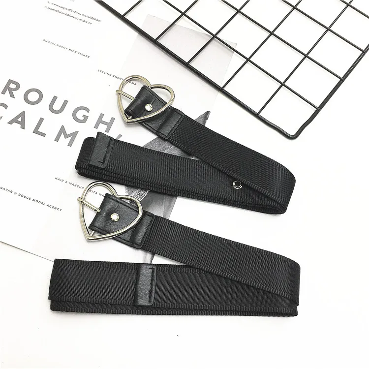 2018 New Sweet Heart Shaped Buckle High Quality Black Canvas Ladies Simple Personality Belt Adjustable Waist Dress Jeans Belt
2018 New Sweet Heart Shaped Buckle High Quality Black Canvas Ladies Simple Personality Belt Adjustable Waist Dress Jeans Belt