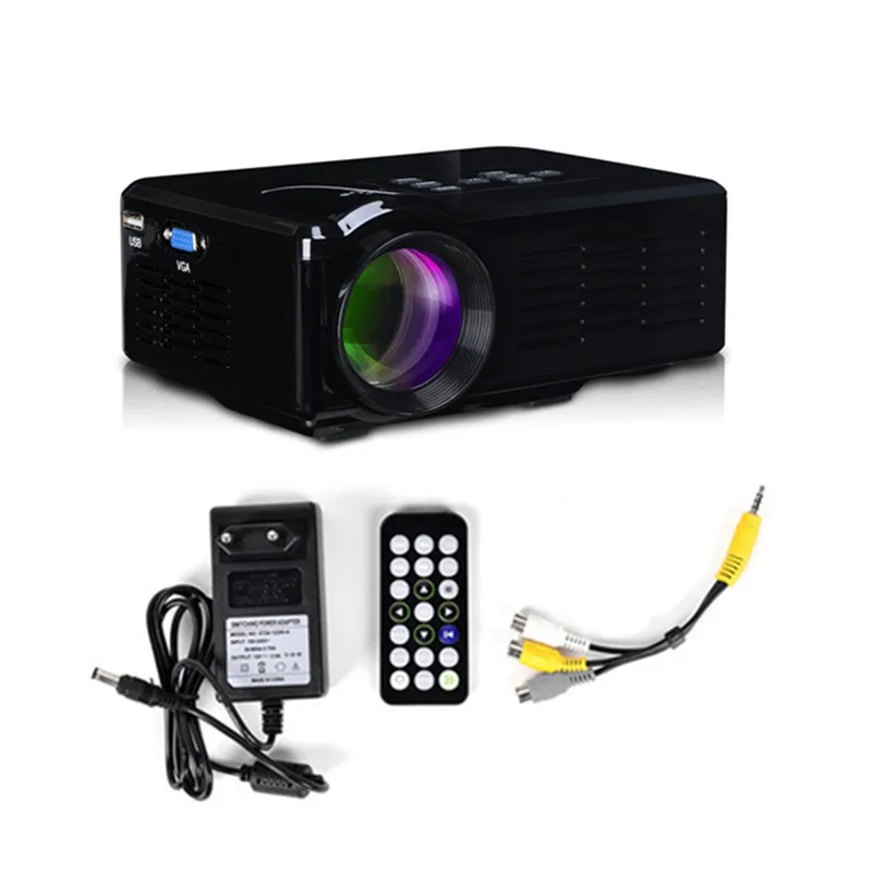 Bl-35 черный HD TV дома портативный театр мини-проектором из светодиодов VGA / USB SD HDMI 1080