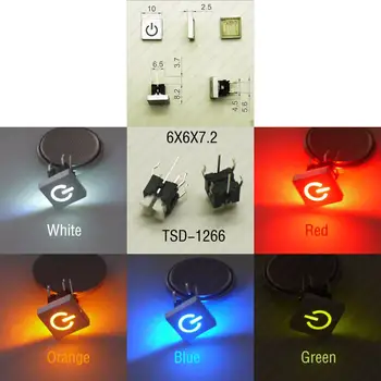 10PCS 6X6X8.2mm With Power Logo Cap 6PIN DIP Momentary Tact Button Top Square Head Indication Push Button
10PCS 6X6X8.2mm With Power Logo Cap 6PIN DIP Momentary Tact Button Top Square Head Indication Push Button