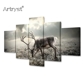 Artryst 5 pieces modern modular home decor grass deer gray poster HD print on canvas wall art picture for living room ZJ3874
Artryst 5 pieces modern modular home decor grass deer gray poster HD print on canvas wall art picture for living room ZJ3874