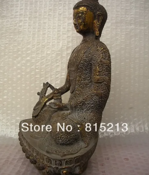 wang 000116 Tibet tibetan Buddhism old bronze gild Sakyamuni rulai Buddha statue
wang 000116 Tibet tibetan Buddhism old bronze gild Sakyamuni rulai Buddha statue