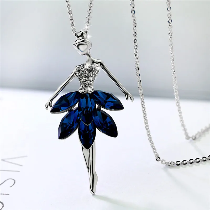 Fashion Crystal Dancer Ballet Pendant Necklace Women Choker Charm Chain Necklace For Girls Christmas Valentine's day Jewelry Z4
Fashion Crystal Dancer Ballet Pendant Necklace Women Choker Charm Chain Necklace For Girls Christmas Valentine's day Jewelry Z4