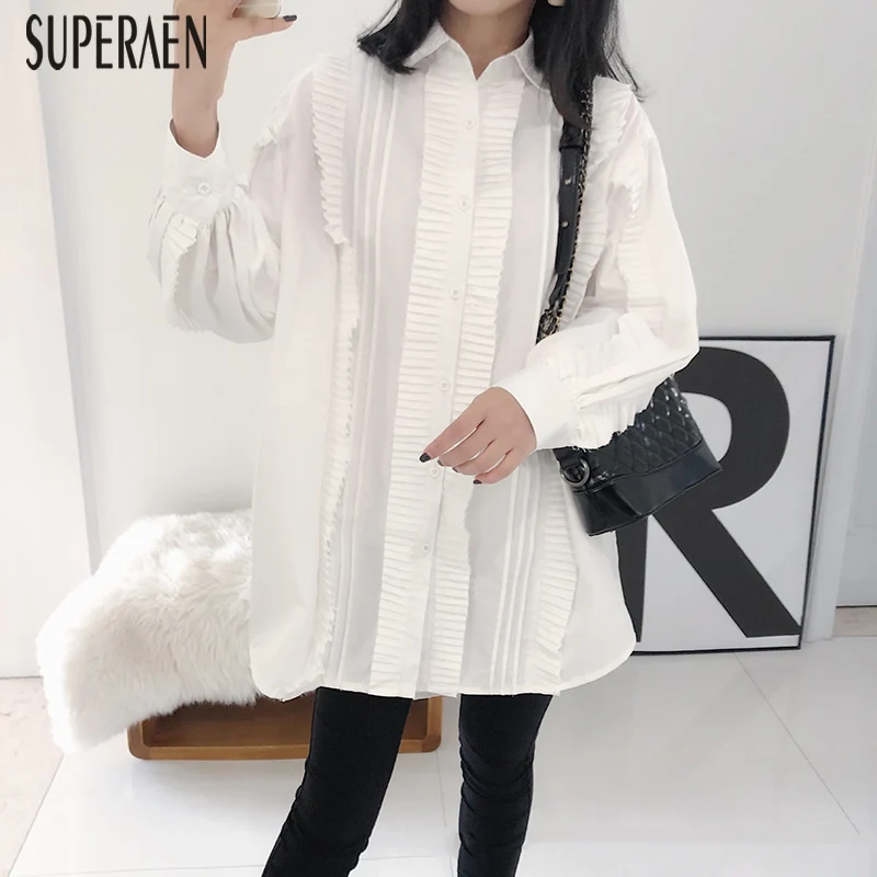 SuperAen 2019 Spring and Summer New Fashion Women Shirts Cotton Casual Wild Sweet Long Sleeves Blouses and Tops Female
SuperAen 2019 Spring and Summer New Fashion Women Shirts Cotton Casual Wild Sweet Long Sleeves Blouses and Tops Female