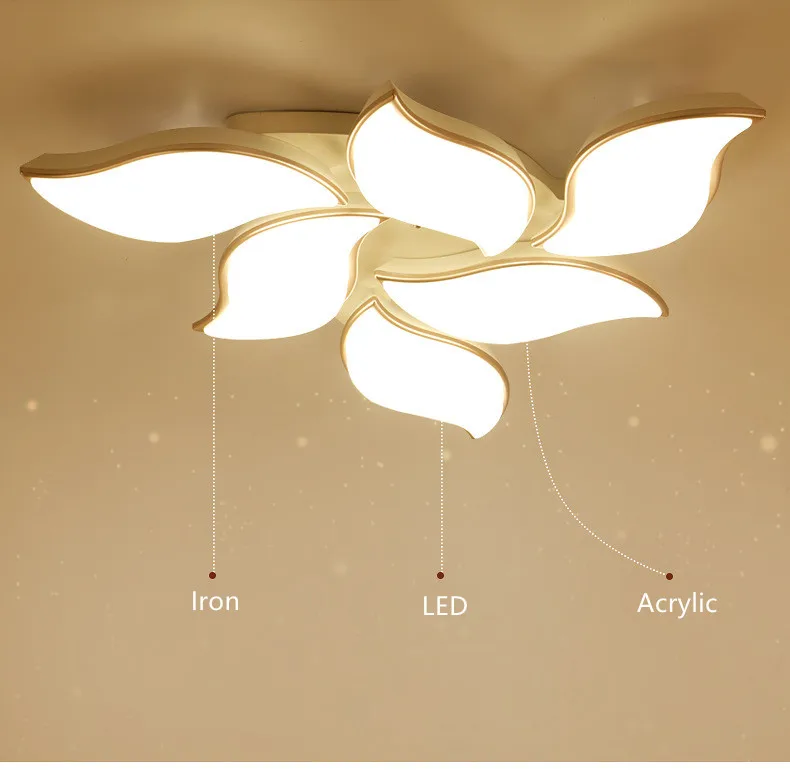 Modern LED Ceiling Lamp With Remote Control Home Deco Lighting Fixtures Ceiling Lights For Living Room Bedroom Lampara Techo 3