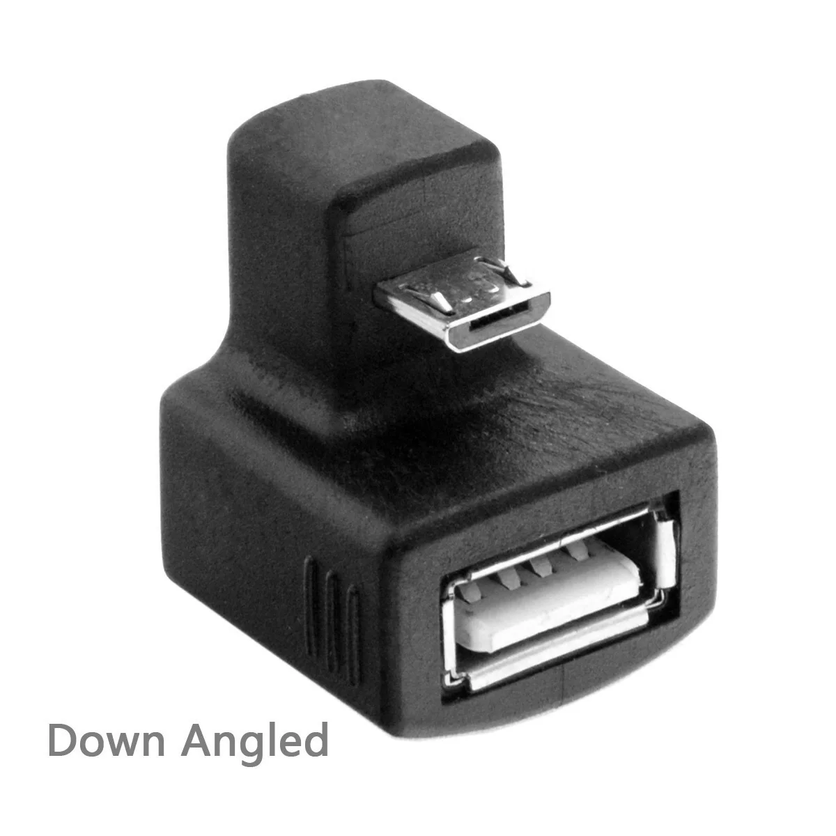 Down Right Angled 180 Degree Micro USB OTG to USB 2.0 Female Extension Adapter for Cell Phone & Tablet
Down Right Angled 180 Degree Micro USB OTG to USB 2.0 Female Extension Adapter for Cell Phone & Tablet