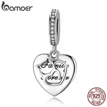 BAMOER 100% 925 Sterling Silver Animal Love of Cat Heart Shape Pendant Charm fit Charm Bracelets Sterling Silver Jewelry SCC865
BAMOER 100% 925 Sterling Silver Animal Love of Cat Heart Shape Pendant Charm fit Charm Bracelets Sterling Silver Jewelry SCC865