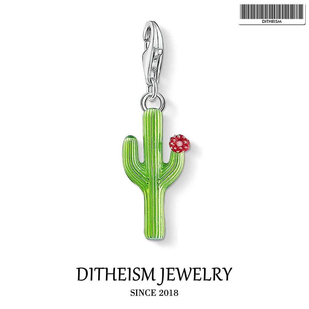 Green Cactus with Flower Charms,2019 Fashion Jewelry 925 Sterling Silver Romantic Gift For Women Girls Fit Bracelet Necklace Bag
Green Cactus with Flower Charms,2019 Fashion Jewelry 925 Sterling Silver Romantic Gift For Women Girls Fit Bracelet Necklace Bag