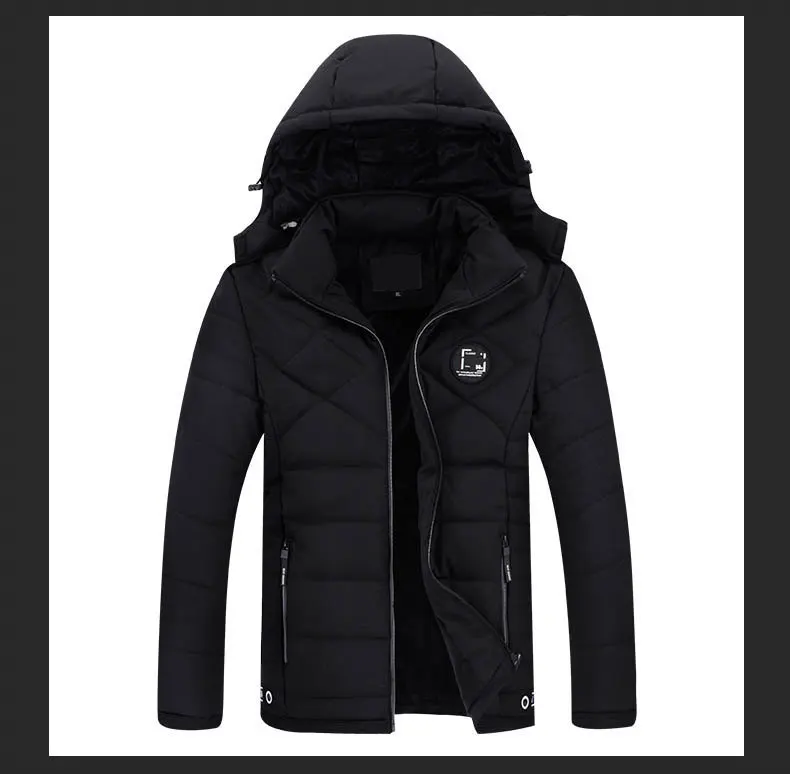 2018 Winter Men Jacket Coats Windproof Warm Cotton Padded Men Autumn Fleece Thicken Hooded Jacket Male Drop-ship Plus Size 4XL 04
