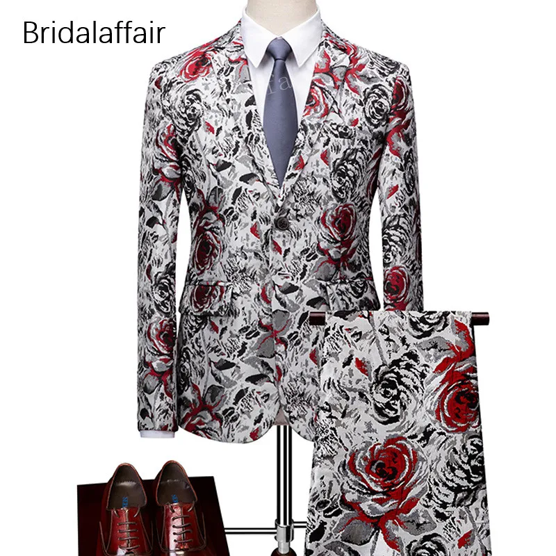 KUSON Men Prom Wedding Tuxedos Fashion Red Floral Printed Groom Suit Mens 2Pcs Slim Fit Party Male Suit Set 2018 (Jacket+Pants)
KUSON Men Prom Wedding Tuxedos Fashion Red Floral Printed Groom Suit Mens 2Pcs Slim Fit Party Male Suit Set 2018 (Jacket+Pants)