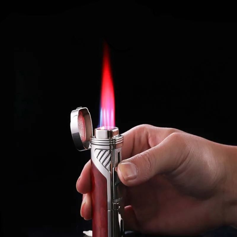 4 Flame Cigarette Lighter Butane Inflatable Lighter Windproof Jet Torch Turbo Lighters with Cigar Drills Cigarette Accessories
4 Flame Cigarette Lighter Butane Inflatable Lighter Windproof Jet Torch Turbo Lighters with Cigar Drills Cigarette Accessories