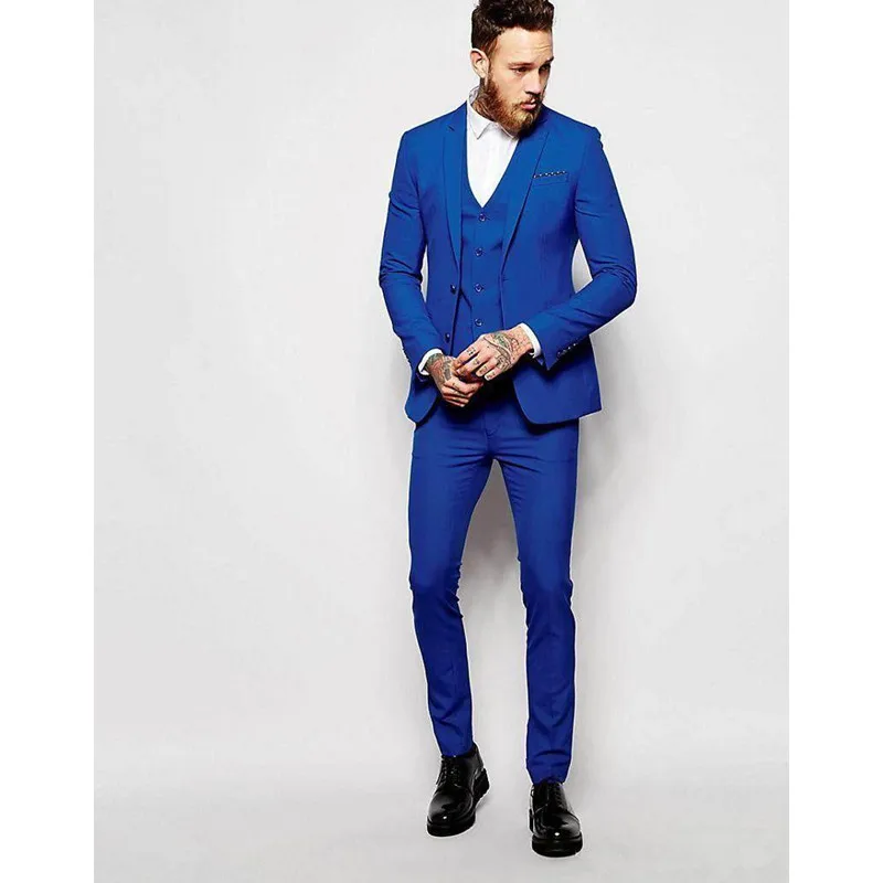 2019 Blue Suits Men Slim Fit For Wedding Prom Dinner Business Groomsmen Suits Groom Tuxedos Men Suit Casual (Jacket+Vest+Pants)
2019 Blue Suits Men Slim Fit For Wedding Prom Dinner Business Groomsmen Suits Groom Tuxedos Men Suit Casual (Jacket+Vest+Pants)