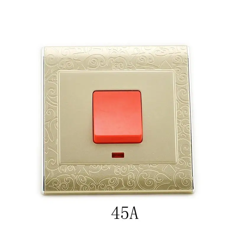 MK-WS05040 Durable 45A High Power Lamp British Standard Heater Wall Switch for Large Power Elec
MK-WS05040 Durable 45A High Power Lamp British Standard Heater Wall Switch for Large Power Elec