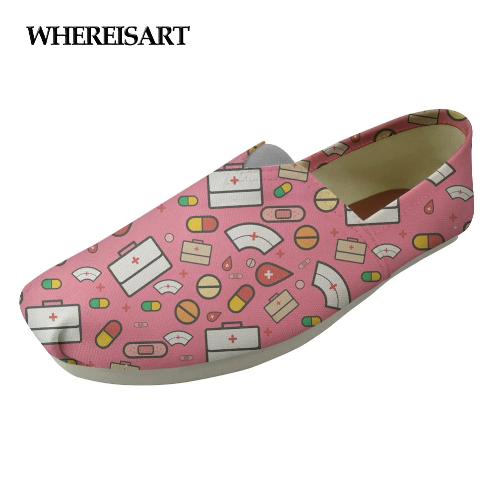 WHEREISART Cute Nurse Pattern Flats Shoes Women Casual Women's Comfortable Leisure Shoes for Female Fashion Girls Flat Zapatos
WHEREISART Cute Nurse Pattern Flats Shoes Women Casual Women's Comfortable Leisure Shoes for Female Fashion Girls Flat Zapatos