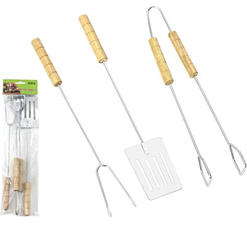 3pcs Stainless Steel Barbecue Fork Tongs Skewer Sets BBQ Roasting Grill Tools Grilling Tool Spatula Roasting Shovel Tongs Set
3pcs Stainless Steel Barbecue Fork Tongs Skewer Sets BBQ Roasting Grill Tools Grilling Tool Spatula Roasting Shovel Tongs Set