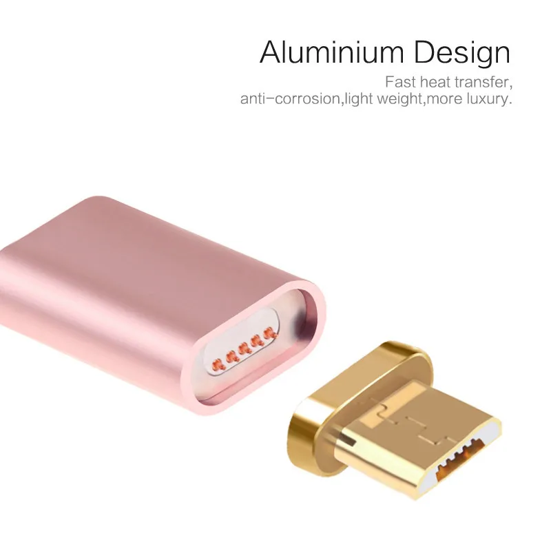 Magnetic Adapter Cable Metal Plug Micro USB Charging Cable Wire For Samsung XiaoMi HUAWEI LG Lenovo Asus HTC Moto Android Phone (4)