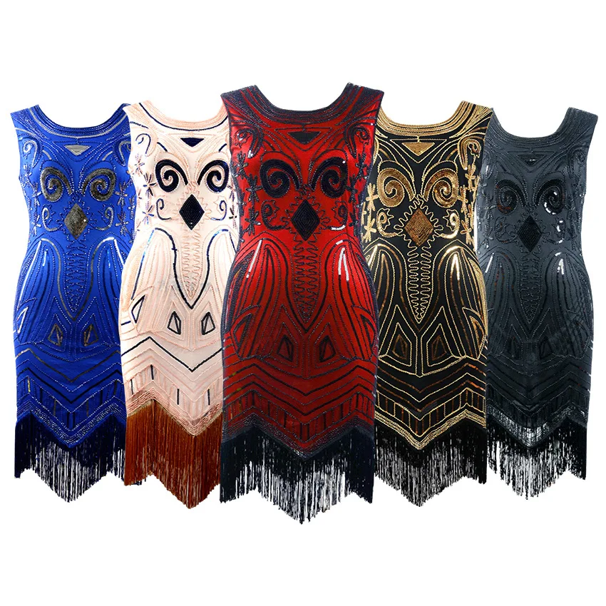 2019 Heavy beaded Women's Flapper Dresses 1920s Beaded Fringed Great Gatsby Dress lady vintage flapper dress
2019 Heavy beaded Women's Flapper Dresses 1920s Beaded Fringed Great Gatsby Dress lady vintage flapper dress