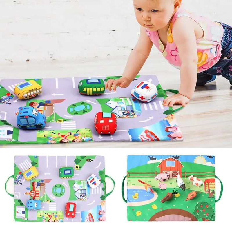 Baby Play Mats Infants Cartoon Farm Traffic Vehicles Floor Rug Foldable Kids Room Crawling Mat Funny Toddler Play Carpet Cusion
Baby Play Mats Infants Cartoon Farm Traffic Vehicles Floor Rug Foldable Kids Room Crawling Mat Funny Toddler Play Carpet Cusion