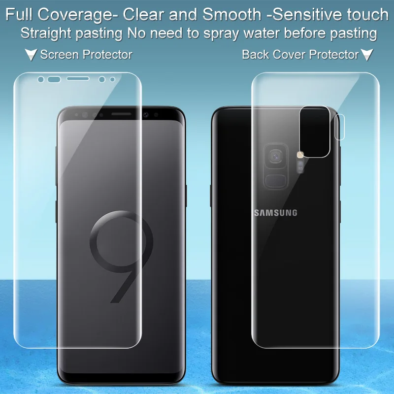 Imak Hydrogel III Film For SS Galaxy S9/S9+ Screen Protector 2PCS Full Coverage Soft Clear Front Back Protective Film
Imak Hydrogel III Film For SS Galaxy S9/S9+ Screen Protector 2PCS Full Coverage Soft Clear Front Back Protective Film