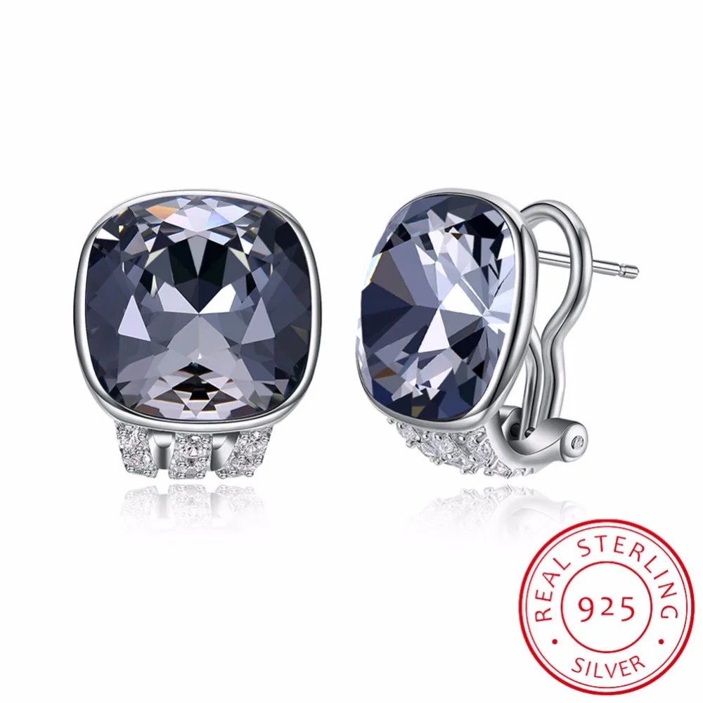 LEKANI Crystals From Swarovski New Square Shaped Stud Earrings S925 Silver Piercing Vintage Fine Jewelry For Women Girls Gifts
LEKANI Crystals From Swarovski New Square Shaped Stud Earrings S925 Silver Piercing Vintage Fine Jewelry For Women Girls Gifts