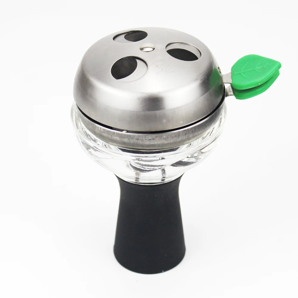 High-temperature Resistant Silicone Glass Shisha Bowl with Leaf Shape Charcoal Holder Narguile Chicha Cachimbas Hookah Bowl set
High-temperature Resistant Silicone Glass Shisha Bowl with Leaf Shape Charcoal Holder Narguile Chicha Cachimbas Hookah Bowl set