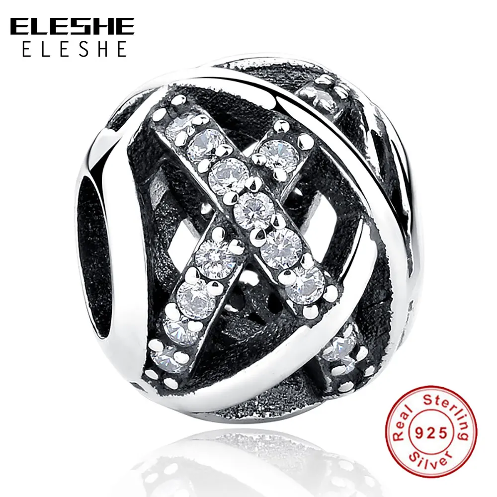 ELESHE 925 Sterling Silver Charm Bead Galaxy Crystal Beads Fit Original Charm Bracelet Pendant Authentic Jewelry
ELESHE 925 Sterling Silver Charm Bead Galaxy Crystal Beads Fit Original Charm Bracelet Pendant Authentic Jewelry
