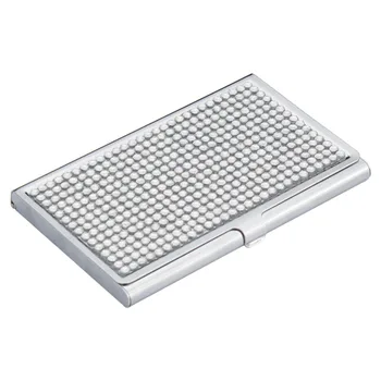 Black White Solid Color Rhinestone Business Name Credit ID Card Holder Box Metal Stainless Steel Pocket Box Case
Black White Solid Color Rhinestone Business Name Credit ID Card Holder Box Metal Stainless Steel Pocket Box Case