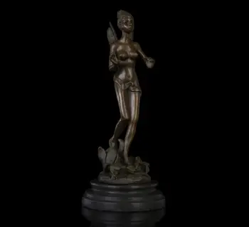 31 cm Western Art Deco Bronze Statue Angel statue Girl Belle Fairy Maiden Sculpture
31 cm Western Art Deco Bronze Statue Angel statue Girl Belle Fairy Maiden Sculpture