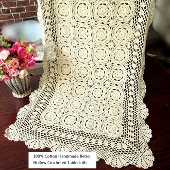 Retro 100% Cotton Handmade Hook Weave Tablecloths Hollow Out Design Table Covers for Tea Pads,Table Decoration for Everyday Use
Retro 100% Cotton Handmade Hook Weave Tablecloths Hollow Out Design Table Covers for Tea Pads,Table Decoration for Everyday Use