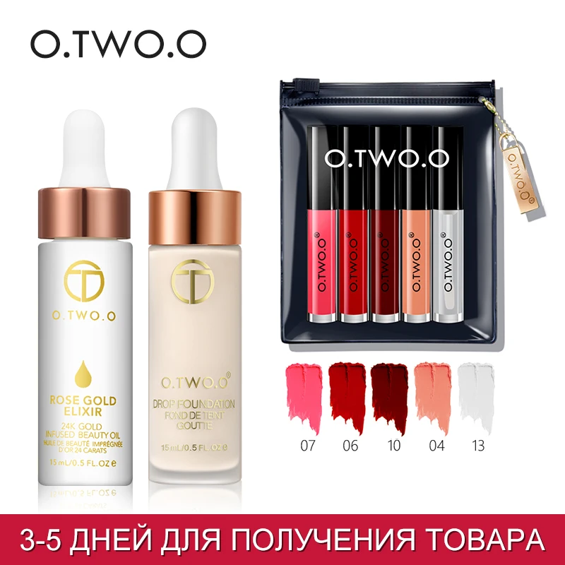 O.TWO.O Makeup Set Foundation+Lipgloss+24K Gold Primer For Daily Makeup Waterproof Matte Lipstick Face Base Cosmetic Kit
O.TWO.O Makeup Set Foundation+Lipgloss+24K Gold Primer For Daily Makeup Waterproof Matte Lipstick Face Base Cosmetic Kit