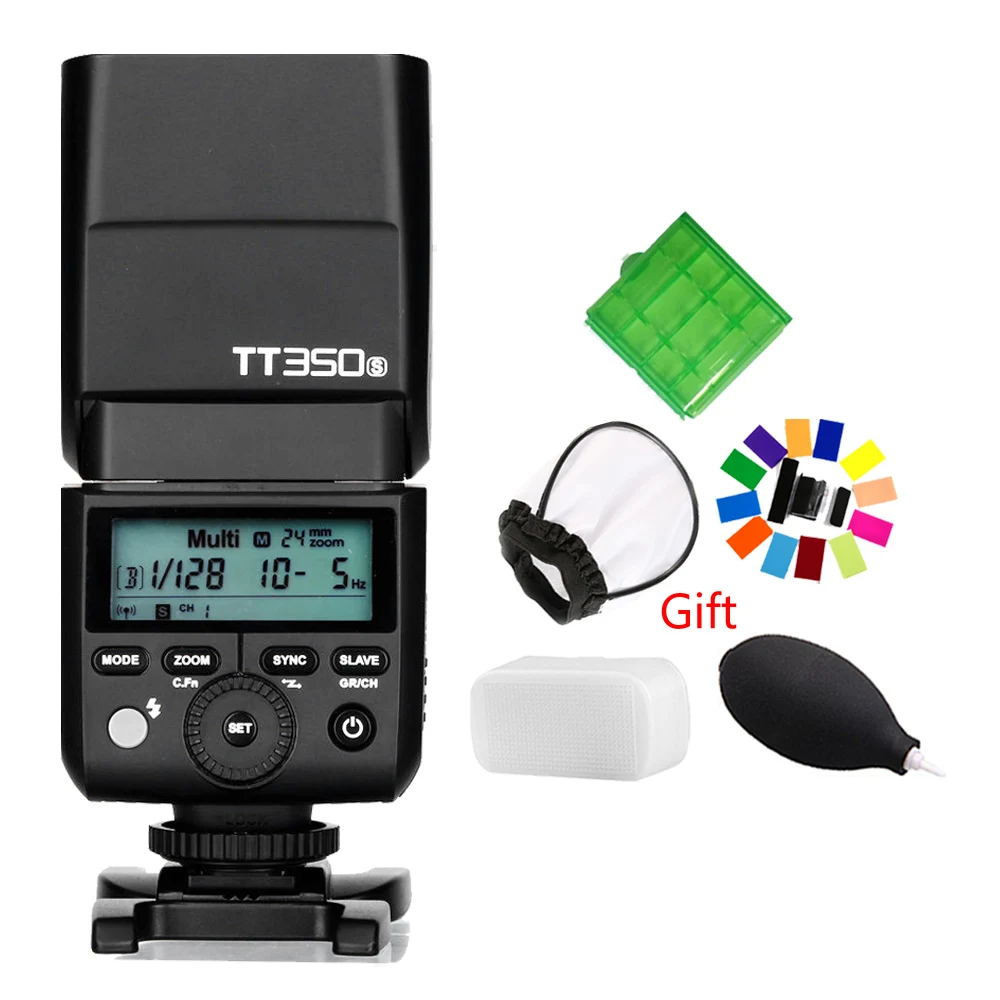 Godox Mini Speedlite TT350S Camera Flash TTL HSS GN36 for Sony Mirrorless DSLR Camera A7 A6000 A6500
Godox Mini Speedlite TT350S Camera Flash TTL HSS GN36 for Sony Mirrorless DSLR Camera A7 A6000 A6500