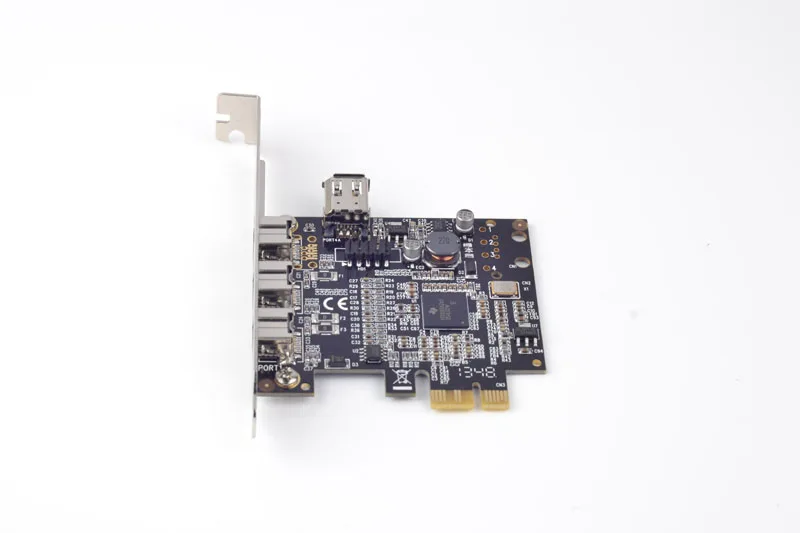 PCI-E до 1 порта Внутренний 1394a + 3 s Внешняя 1394b FireWire контроллер карты | Компьютеры и